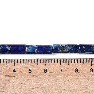 Dyed Synthetic Imperial Jasper Beads Strands G-P529-D01-A02-1