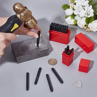 2 Boxs 2 Styles Carbon Steel Stamps DIY-UN0007-59-1