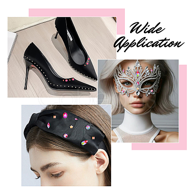 Acrylic Rhinestone Cabochons DIY-HS0001-63A-1