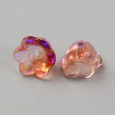 Glass Bead Caps GLAA-WH0033-90A-1