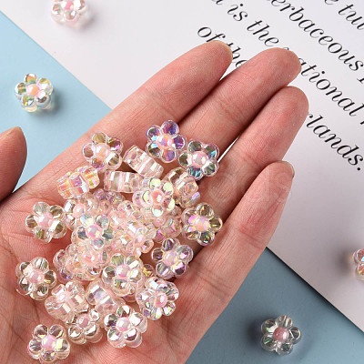 Transparent Acrylic Beads TACR-S152-06B-SS2112-1