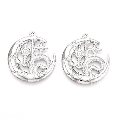 304 Stainless Steel Pendants STAS-T065-11P-1