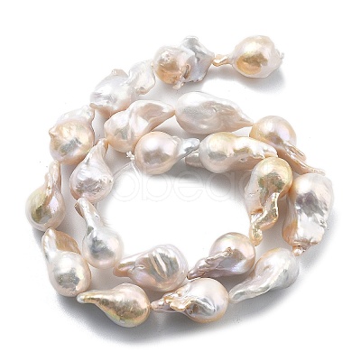Natural Nucleated Pearl Beads Strands PEAR-B004-15A-01A-1