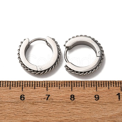 304 Stainless Steel Hoop Earrings EJEW-D331-16P-1