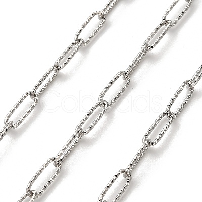 304 Stainless Steel Paperclip Chains CHS-A016-09P-A-1