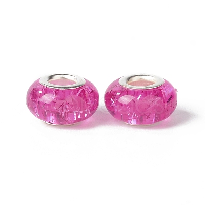 Rondelle Resin European Beads RPDL-A001-01-02-1
