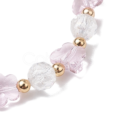 Glass Beads Stretch Bracelets BJEW-JB11414-01-1