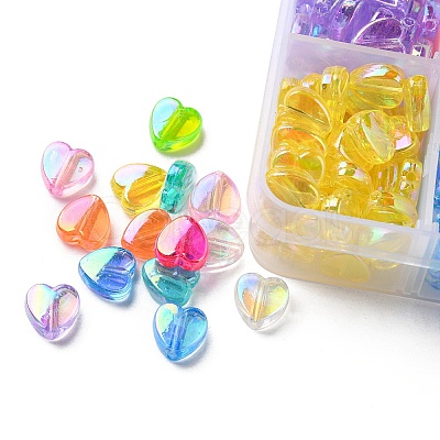320Pcs 8 Style Transparent Acrylic Beads TACR-YW0001-65-1