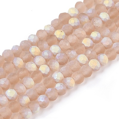 Transparent Glass Beads Strands EGLA-A044-T2mm-MB20-1