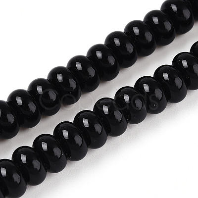 Opaque Solid Color Glass Beads Strands GLAA-ZX008-8mm-18F-1