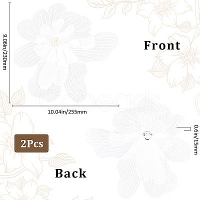 Ppolyester Thread Iron on/Sew On Patches PATC-WH20007-07B-1