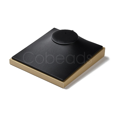 Wood Coverd with PU Leather Necklace Display Pedestals ODIS-C010-05-1
