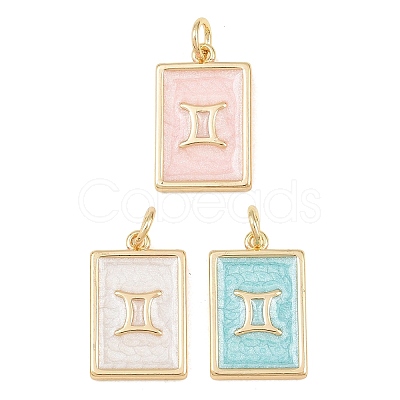 Brass Enamel Pendants KK-CBA62C2-01J-1