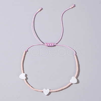 Bohemian Style Glass Seed Beads Braided Bead Bracelets IF6701-4-1