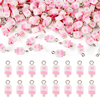 100Pcs Handmade Polymer Clay Charms CLAY-TA0001-96D-1