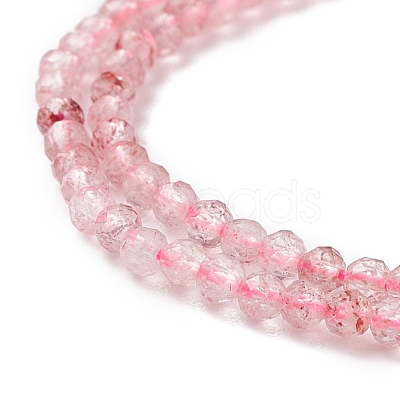Natural Strawberry Quartz Beads Strands G-K185-08-1