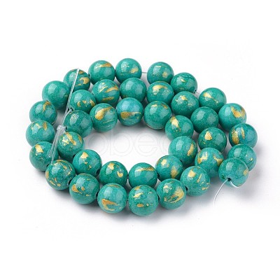 Natural Mashan Jade Beads Strands G-F670-A01-6mm-1