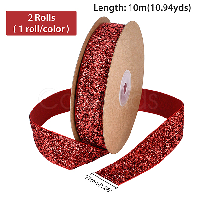 2Roll 2 Color Chinlon Ribbon OCOR-AR0001-13A-1