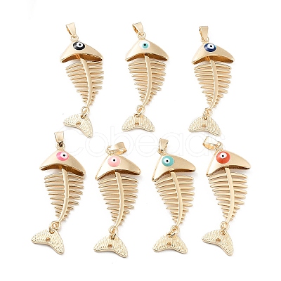 Rack Plating Alloy Enamel Big Pendants FIND-C050-08G-1