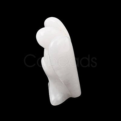 Natural White Jade Angel Figurine DJEW-N006-01A-02-1
