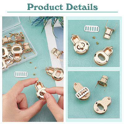 WADORN&reg 6 Sets Alloy Bag Hanger for Purse Making Supplies DIY-WR0001-40-1