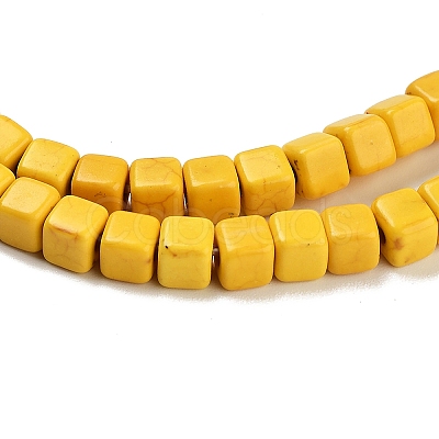 Synthetic Turquoise Beads Strands X-TURQ-G108-4x4mm-06-1