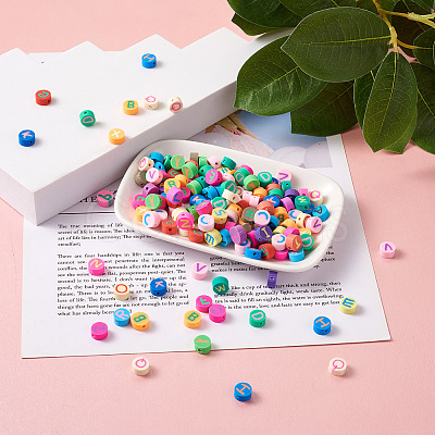 300Pcs Handmade Polymer Clay Colours Beads CLAY-CD0001-04-1