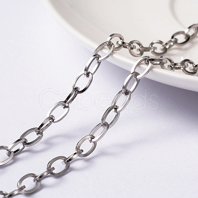 Tarnish Resistant 304 Stainless Steel Cable Chains CHS-H007-32P-1