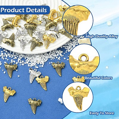 30Pcs 3 Colors Tibetan Style Alloy Pendants FIND-YW0012-30-1