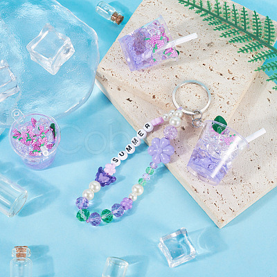 Transparent Resin Big Pendants LS-RESI-TAC0019-04D-1