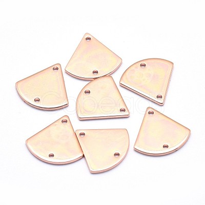 Brass Links Connectors KK-J279-39RG-NR-1