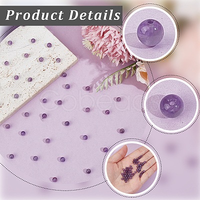 Natural Grade B Amethyst Beads G-PA0002-59A-1