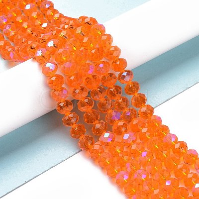 Electroplate Glass Beads Strands EGLA-A044-T1mm-L25-1