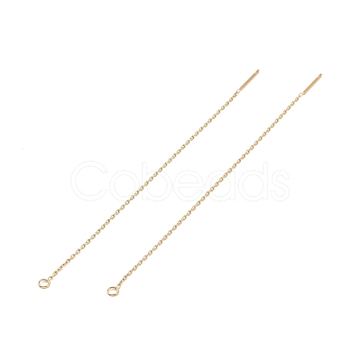Ion Plating(IP) 304 Stainless Steel Stud Earring Finding X-STAS-E161-06G-1