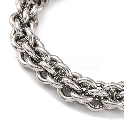 201 Stainless Steel Rope Chain Necklace NJEW-F222-38P-09-1