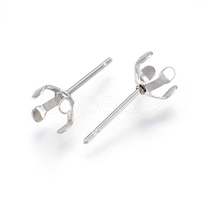 Tarnish Resistant 304 Stainless Steel Stud Earring Findings STAS-L219-03B-P-1