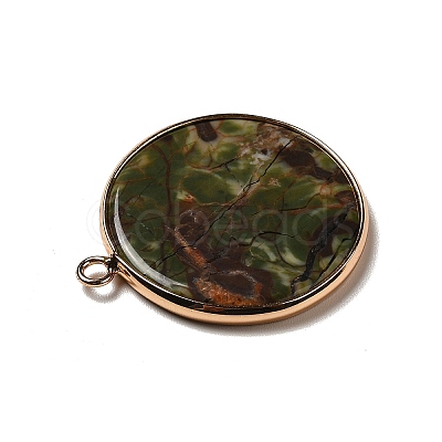 Natural Kambaba Jasper Pendants G-A213-01G-10-1