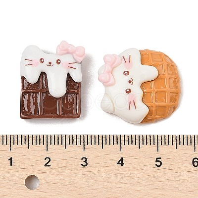 Opaque Cartoon Resin Cabochons CRES-R456-12A-1