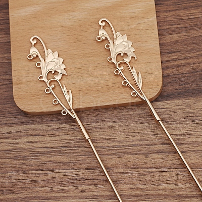 Iron Hair Stick Findings OHAR-PW0001-314KCG-1