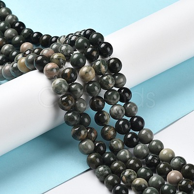 Natural Wood Lace Stone Beads Strands G-P497-02A-01-1