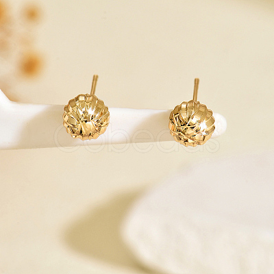 Brass Stud Earrings LS3031-6-1