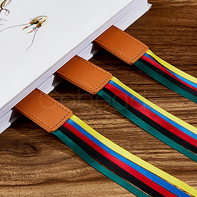 PU Leather Bookmark AJEW-WH0696-020B-1