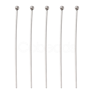 Tarnish Resistant 304 Stainless Steel Ball Head Pins STAS-K146-045-40x0.7mm-1