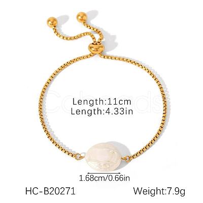 Fashion Stainless Steel Boston Link Chains Slider Bracelets EE0272-1