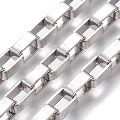 Tarnish Resistant 201 Stainless Steel Box Chains CHS-P007-01P-1