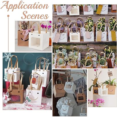 Craft Paper Handbags CARB-WH0018-03B-1