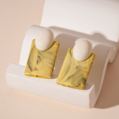 Acrylic Stud Earrings FS-WG37C6A-01-1