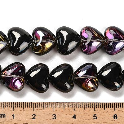 Electroplate Glass Beads Strands EGLA-B008-01A-HP01-1