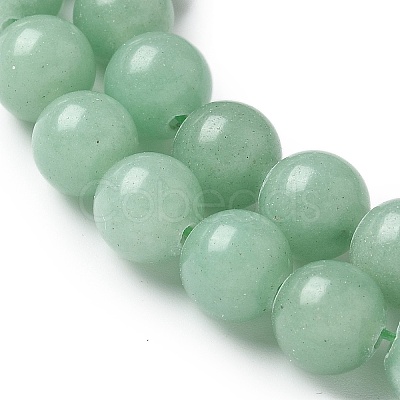 Natural Green Aventurine Round Beads Strands G-S150-8mm-2-1