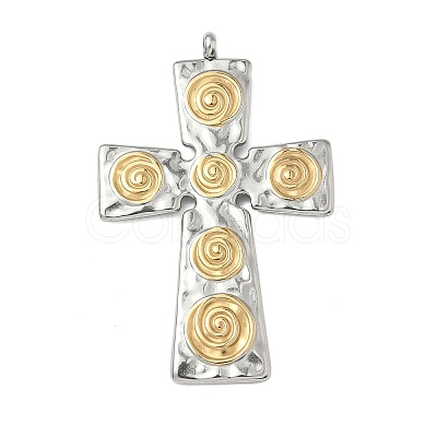 304 Stainless Steel Pendants STAS-R164-02GP-1